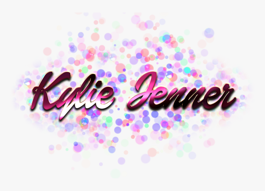 Kylie Jenner Name Logo Bokeh Png