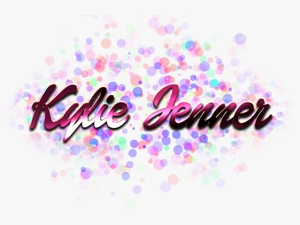 Kylie Jenner Name Logo Bokeh Png - Shakira Name