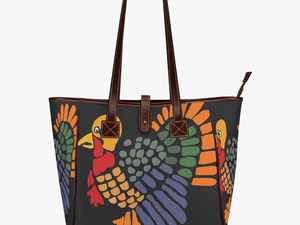 Funny Turkey Abstract Art Classic Tote Bag - Birkin Bag