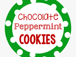 Cookie Mix In A Jar Printable Gift Tags - Chocolate Peppermint Cookies Label