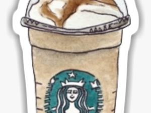 Coffee Iced Chocolate Hot Starbucks Emoji Clipart - Starbucks Cup Logo Drawing
