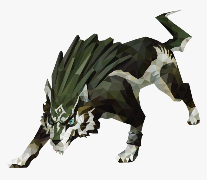 Drawing Polygons Wolf - Twilight Princess Link Wolf Form