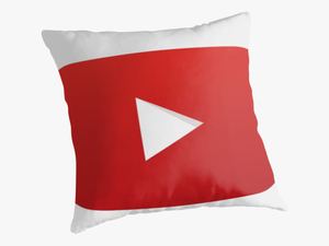 Youtube Play Button Transparent Png -free Youtube Play - Cushion
