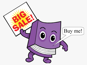 Used Book Sale Clipart Svg Royalty Free Used Book Sale - Book Sale Cartoon