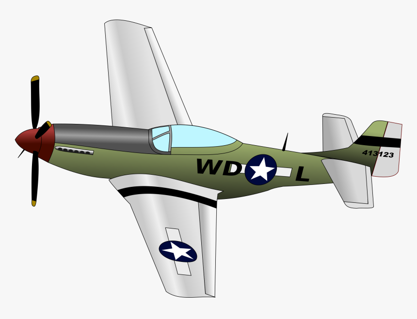 Jet Clipart Prop Plane - P 51 Mu