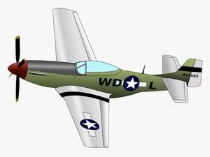 Jet Clipart Prop Plane - P 51 Mustang Clipart