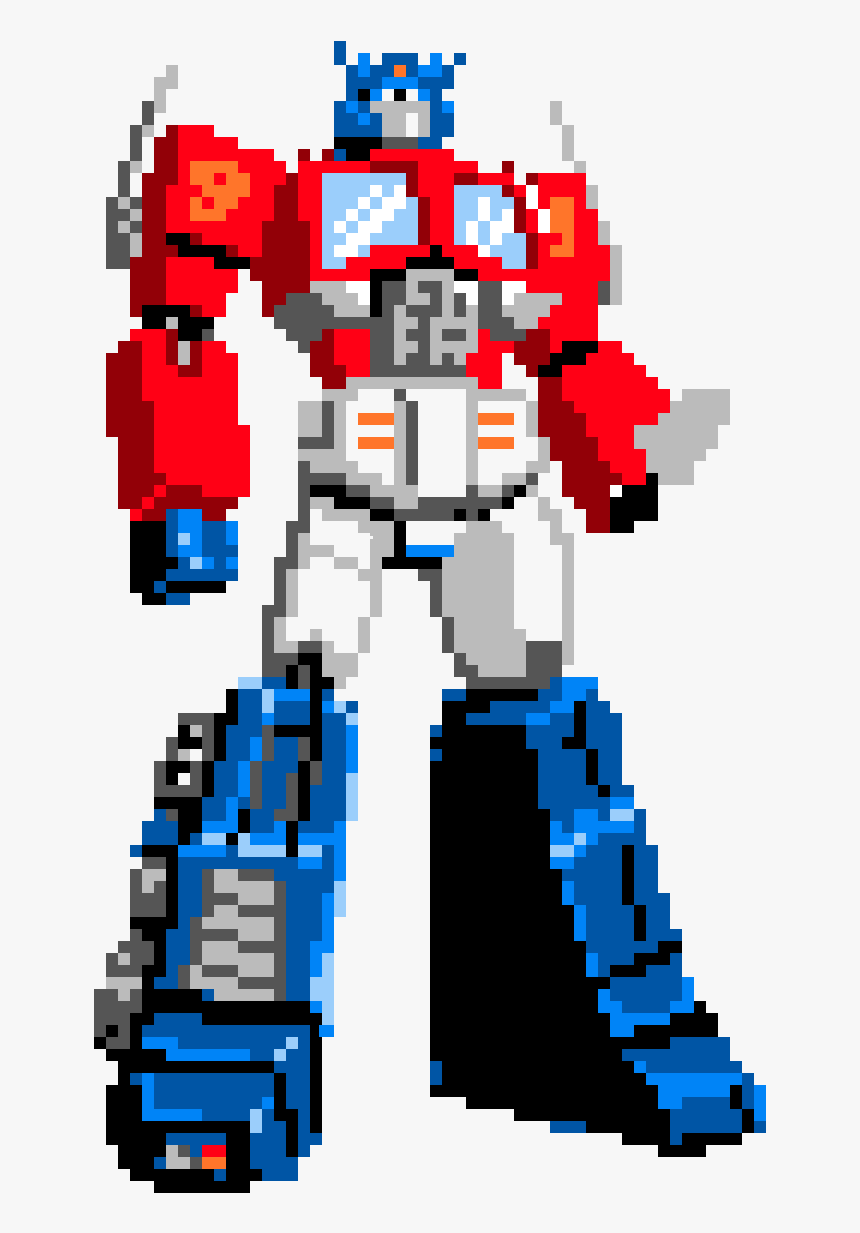 Pixel Art Transformers Optimus Prime Clipart 