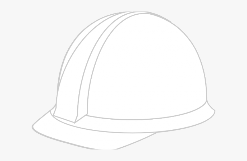Snapback Clipart Baseball Helmet - White Hard Hat Clipart