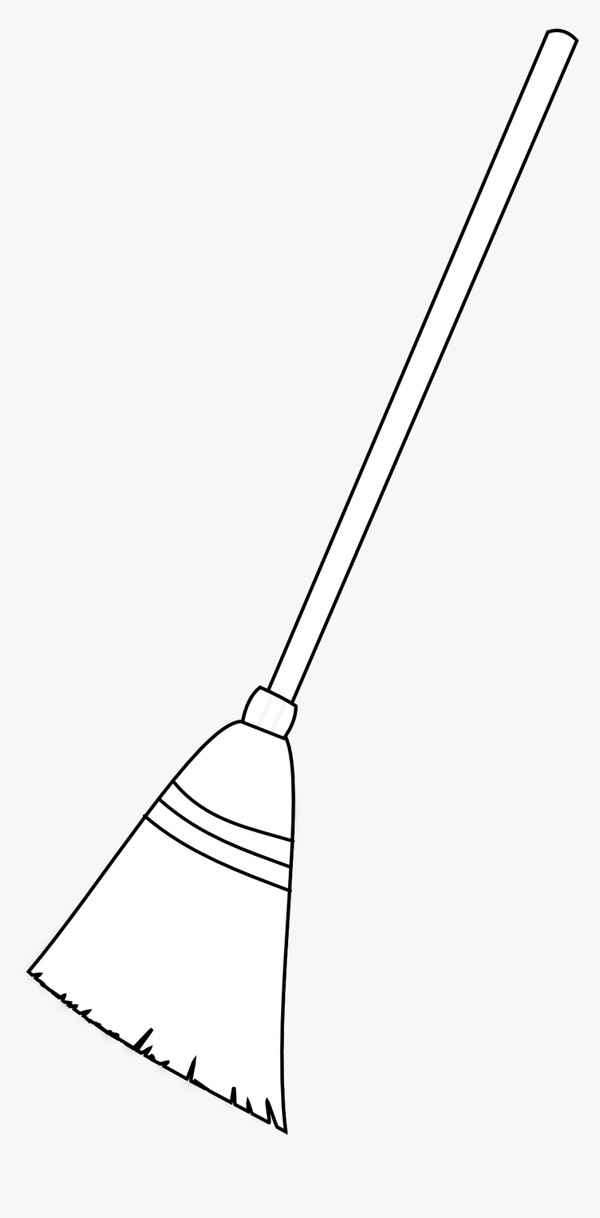 Broom With Black Background