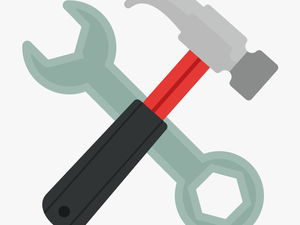 Transparent Icon Wrench And Hammer