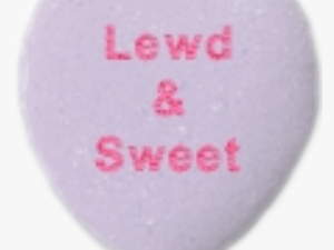 #mine #lewd #sweethearts #candy #heart #anime #l3wd - Transparent Heart Candy Png