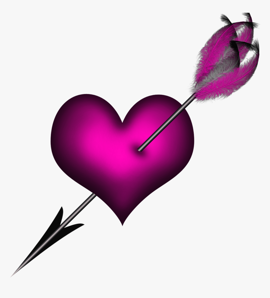 Transparent Purple Hearts Clipar