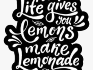 Collection Of Free Calligraphy Drawing Motivation Download - Life Gives You Lemons Chalk