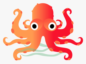 Transparent Octopus Clip Art - รูป การ์ตูน หมึก น่า รัก