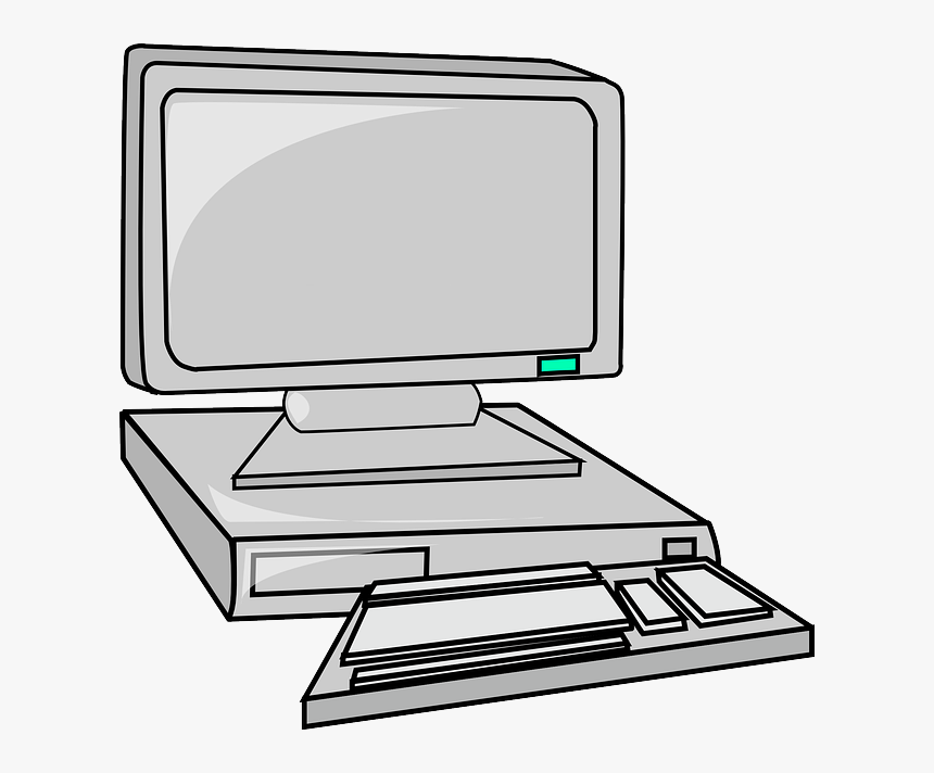 Computer Clip Cartoon - Computer