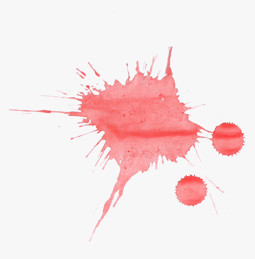 21 Red Watercolor Splatter - Png Transparent Splatter Png