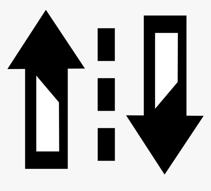Arrows Vector Direction - Traffic Flow Sign Png