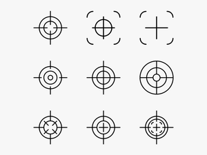 Crosshair - Map Love Icon Png