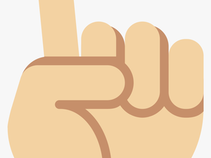 Transparent Hand Pointing Up Clipart