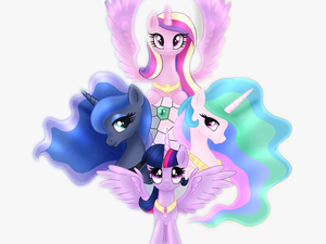 #mlp #allfourprincesses #cadence #twilightsparkle #celestia - Love My Little Pony Princesses