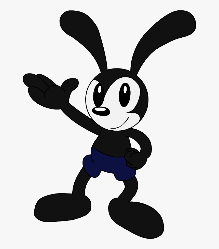 Transparent Rabbit Cartoon Png - Oswald The Lucky Rabbit At 90
