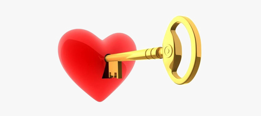 Heart Key Transparent Images Png - Key