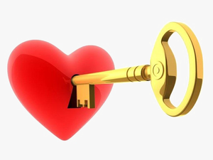 Heart Key Transparent Images Png - Key
