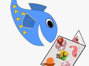 Fish Reading A Book Clipart Clip Art Free Library Aardvark - Fish Reading Clipart
