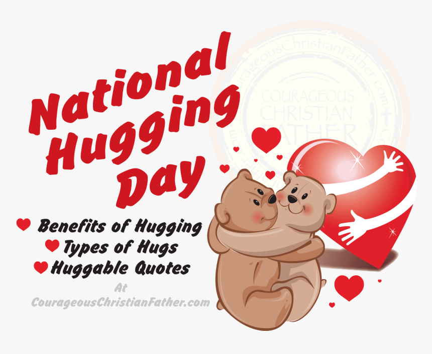 Cuddle Clipart Dad Hug - National Hugging Day 2019