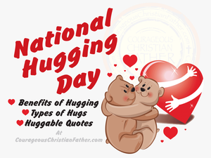 Cuddle Clipart Dad Hug - National Hugging Day 2019