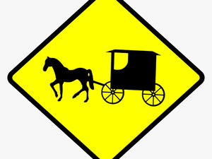 Buggy Crossing Vector Image Free Stock Photo - Amish People
