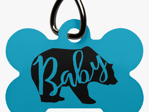 Baby Bear Dog Bone Pet Tag- Pets
