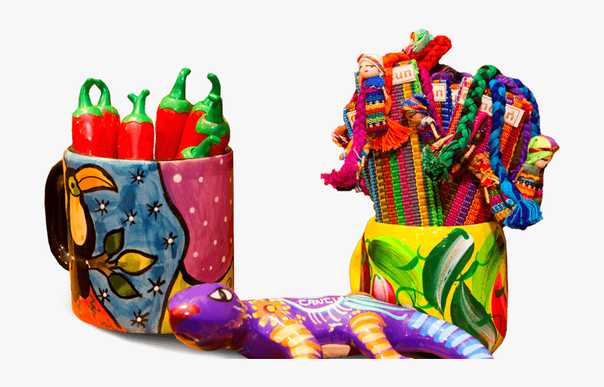 Colorful Hand-painted Pottery And Embroidered Textiles - Mexico Souvenirs For Kids