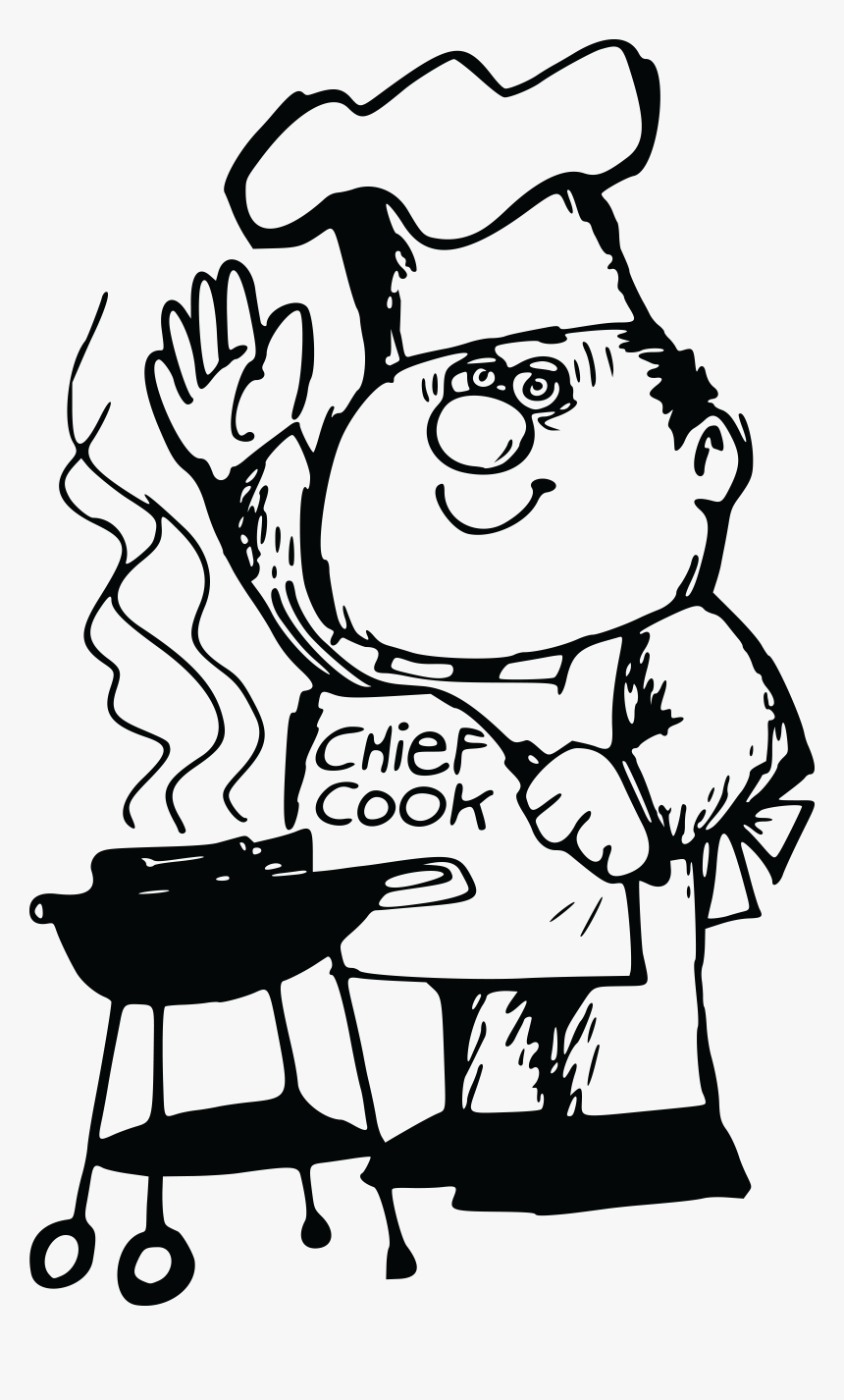 Free Clipart Of A Chef Waving At A Bbq - Png Barbecue Clipart Free