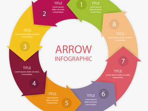 Vector Infographic Circular - Arrow