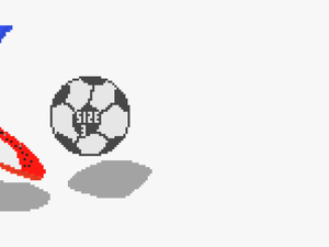Transparent Real Football Png - Pixel Art Soccer Boot