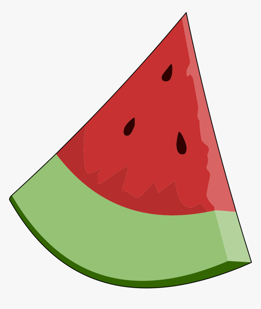 Watermelon Slice Wedge Svg Clip Arts - Clipart Food Transparent Background