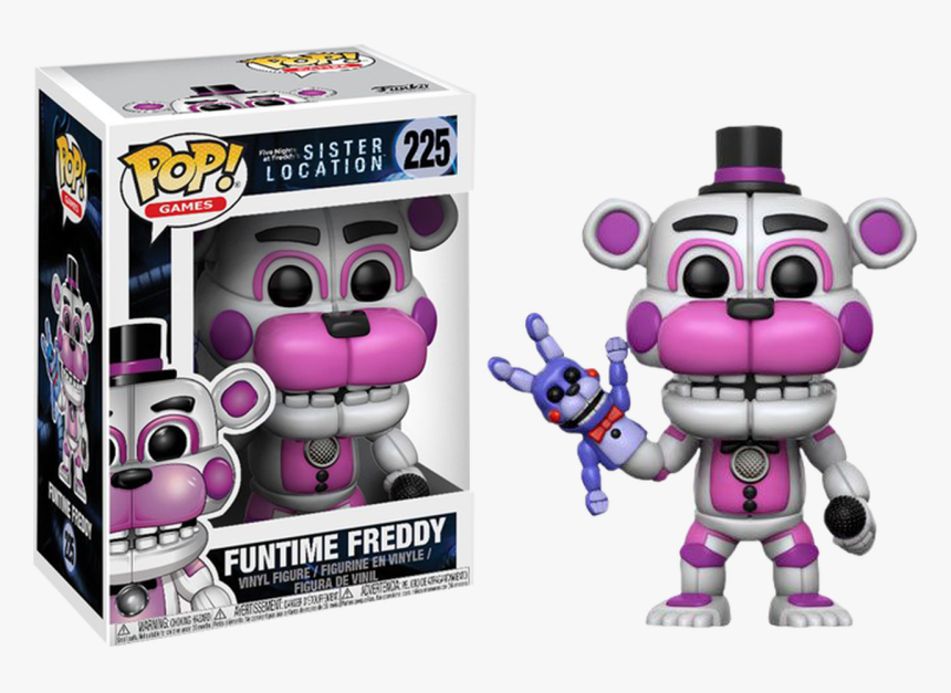 Transparent Fnaf Freddy Png - Funtime Freddy Funko Pop