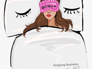 #sleeping #woman #bed - Women In Bed Png