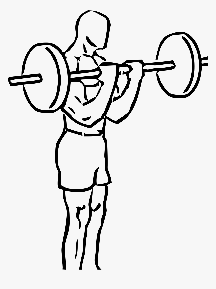 Bicep Barbell Curl Drawing