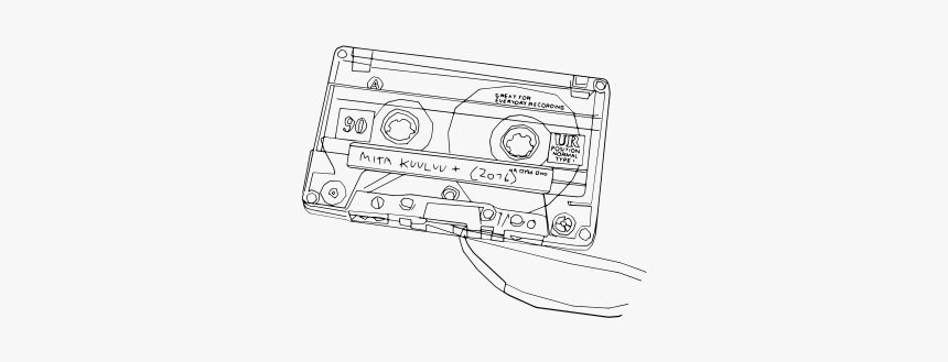 Cassette Tape Outline