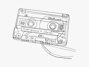 Cassette Tape Outline