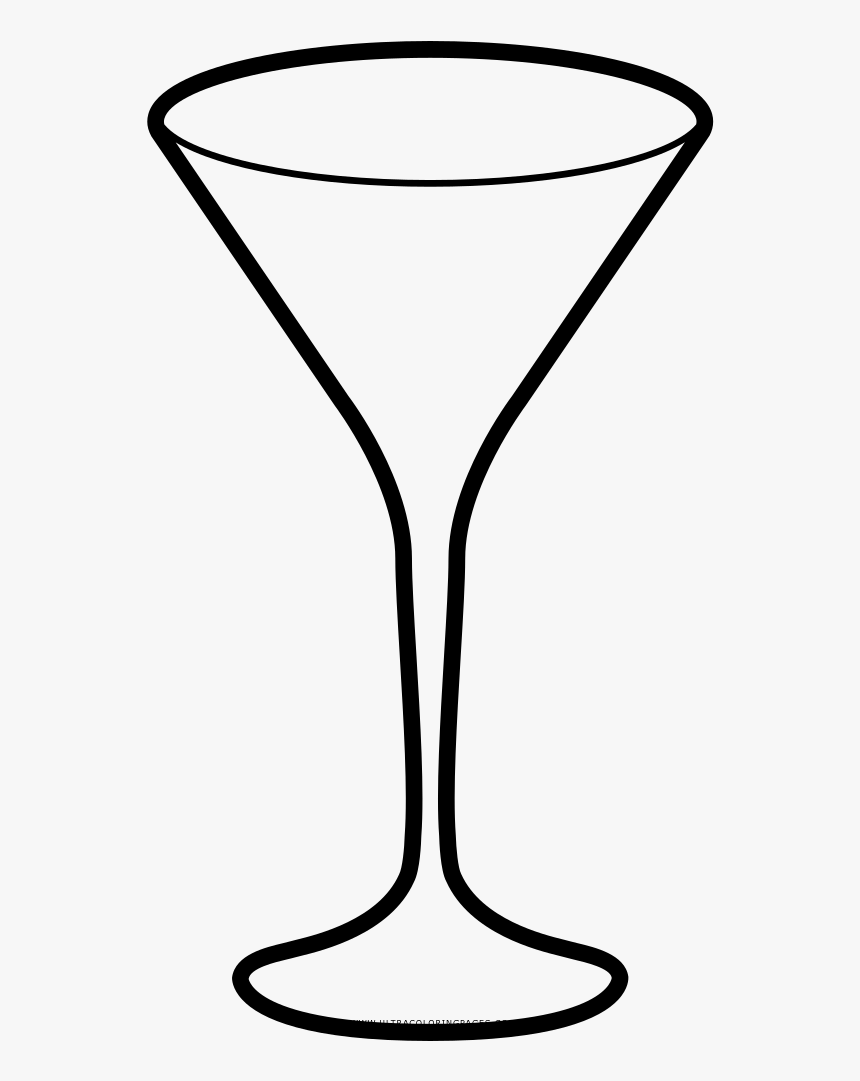 Transparent Martini Glass Clipart - Copa De Coctel Dibujo Png