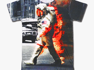 Png T Shirt Printing - Astronaut On Fire