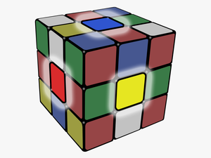 Transparent Cube Png - Corner Piece Rubiks Cube
