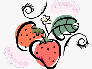 Vector Illustration Of Garden Strawberry Edible Fruit