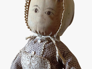 Antique Cloth Doll With Ink Drawn Face On Ruby Lane - Stuffed Toy