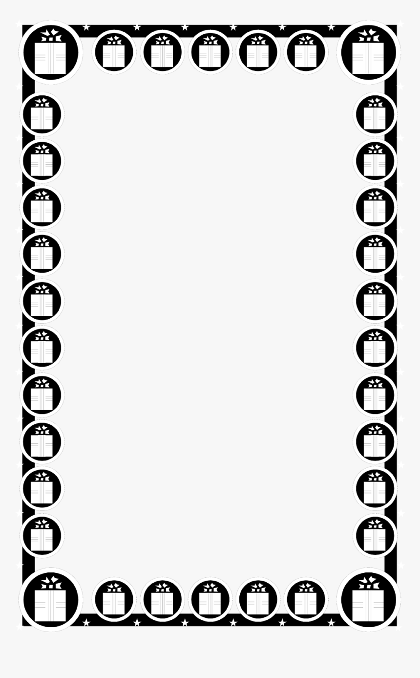 Black And White Clip - Christmas Border Clipart Black And White Free