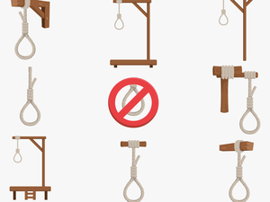 Hanging Gallows Icon Vector - Forca Vetor Png