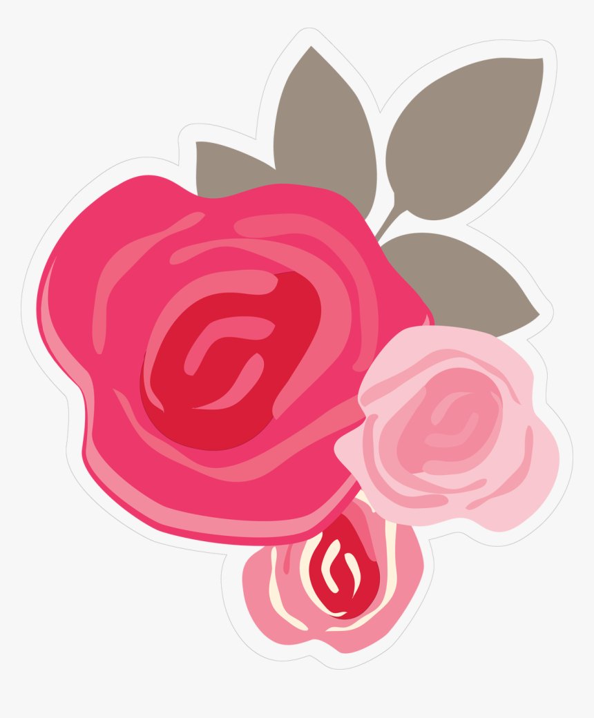 Valentine S Flower Print &amp; Cut File - Garden Roses